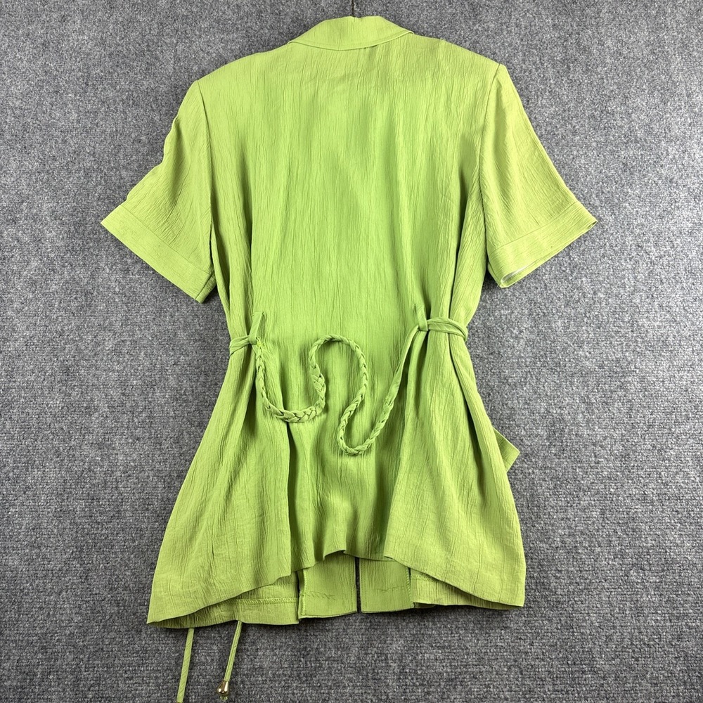 Vintage Jolibel 2 Piece Pant Set Size 12 Chartreuse Green Safari Trousers Canada - Picture 6 of 6